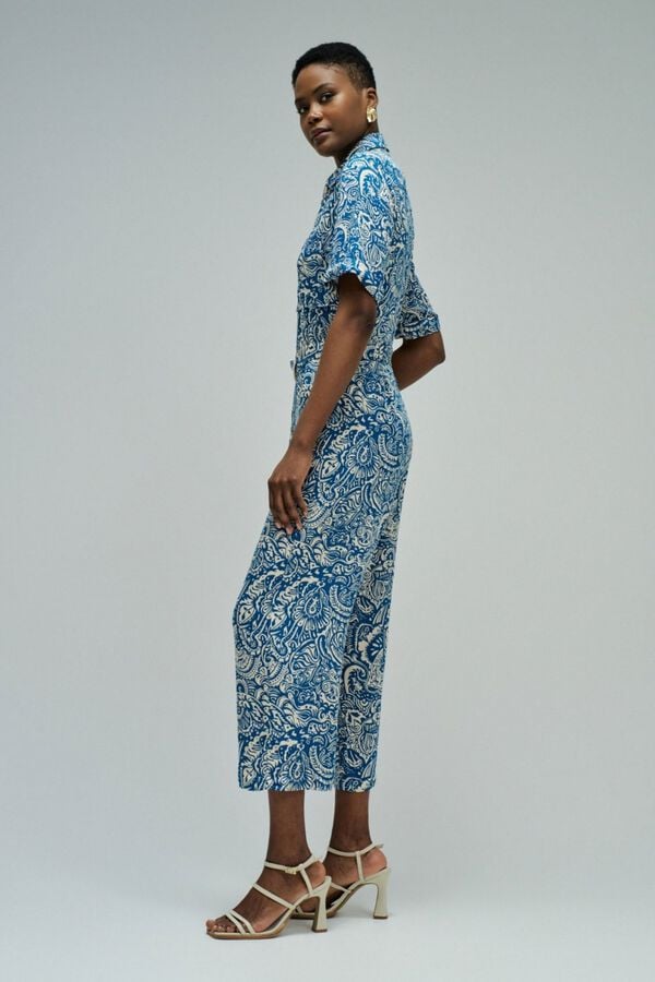 Salsa Jeans Mono con estampado floral Azul