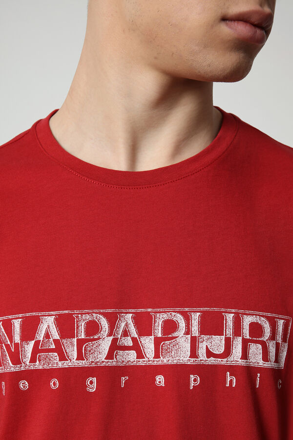 Cortefiel Camiseta SALLAR SS manga corta Napapijri Rojo