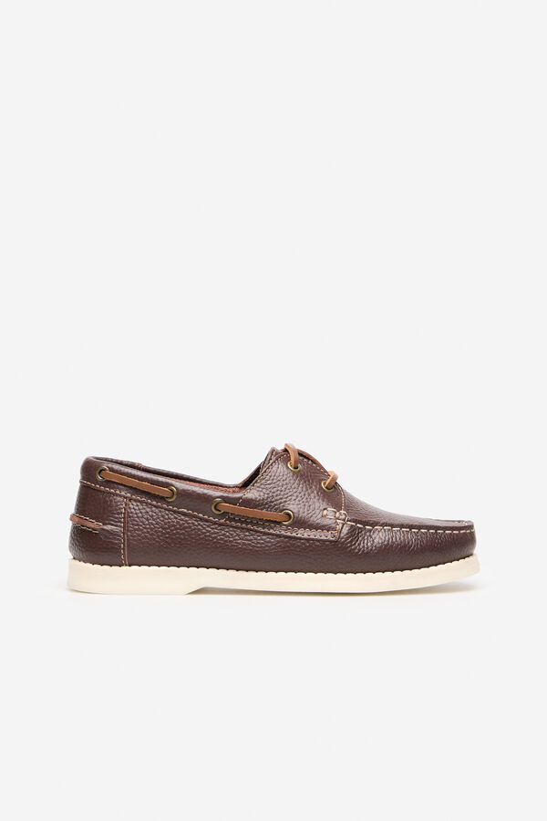 Cortefiel Zapato na&uacute;tico Marr&oacute;n oscuro