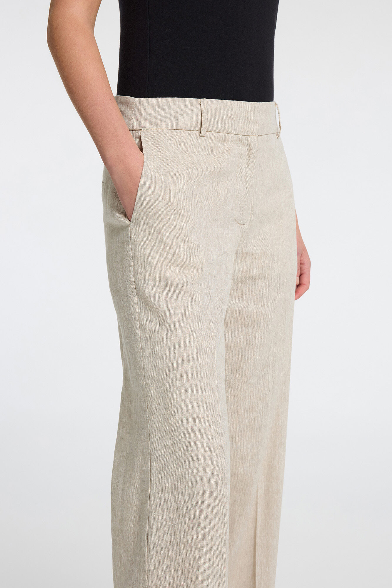 Selected Femme Pantal&oacute;n de lino Wide Leg