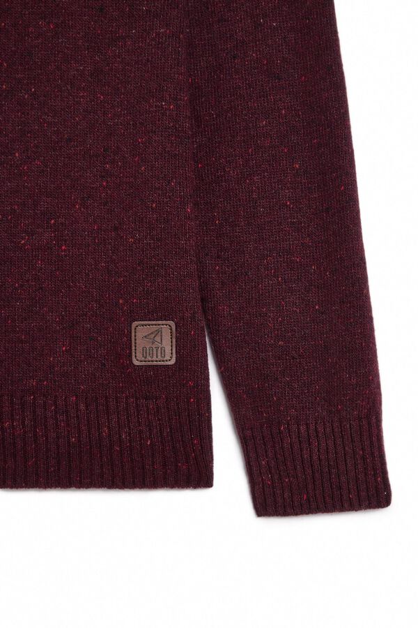 OOTO Jersey cuello polo algod&oacute;n Granate