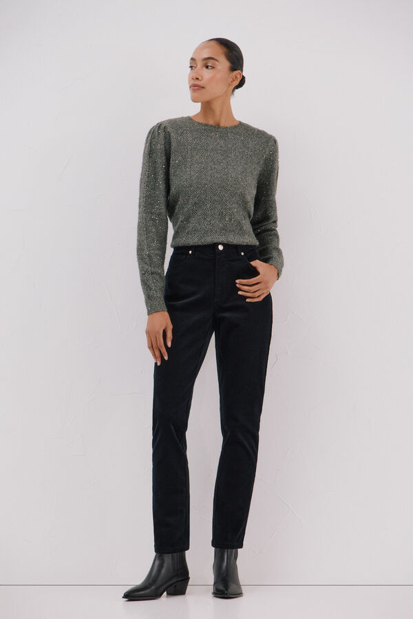 Cortefiel Pantalones Sensational pana Negro