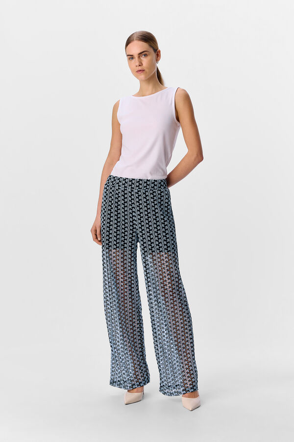 Object Cal&ccedil;as de malha de crochet Preto