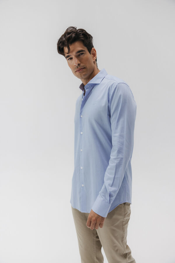 elPulpo Camisa vestir oxford royal Azul