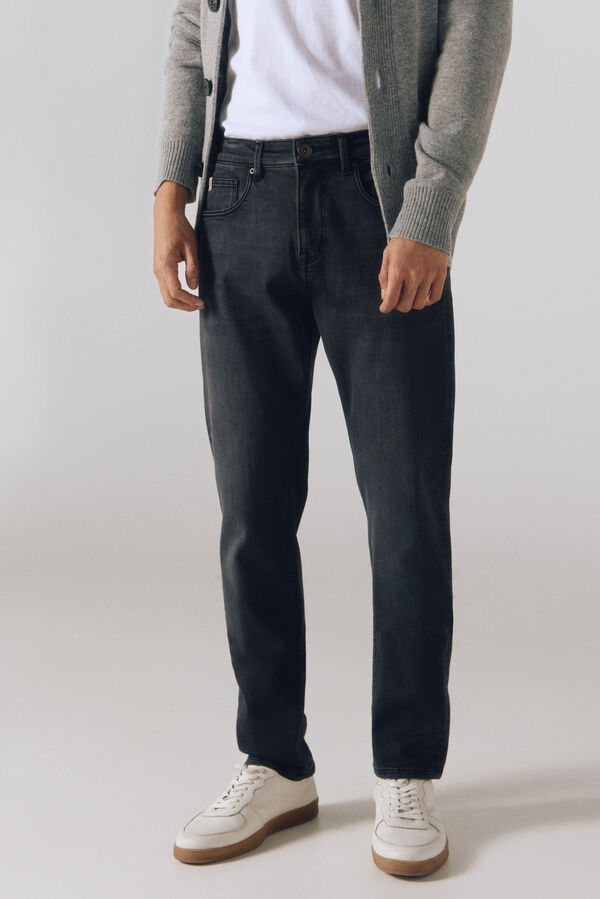 Cortefiel Jeans slim fit coolmax Gris