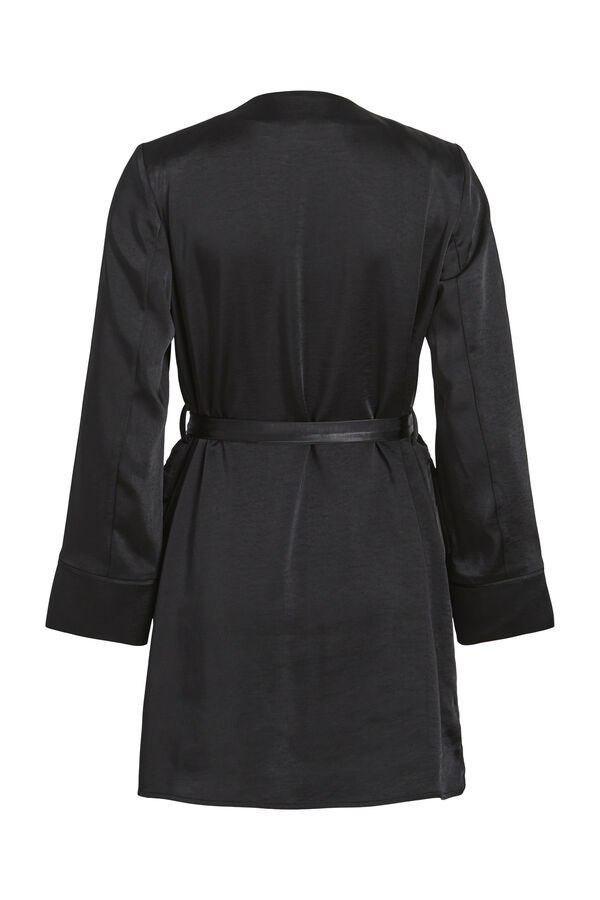 Vila Vestido satinado mini Negro