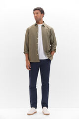 Cortefiel Pantal&oacute;n chino regular fit Azul marino