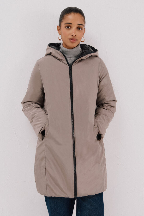 Cortefiel Anoraque revers&iacute;vel thermolite&reg; Preto