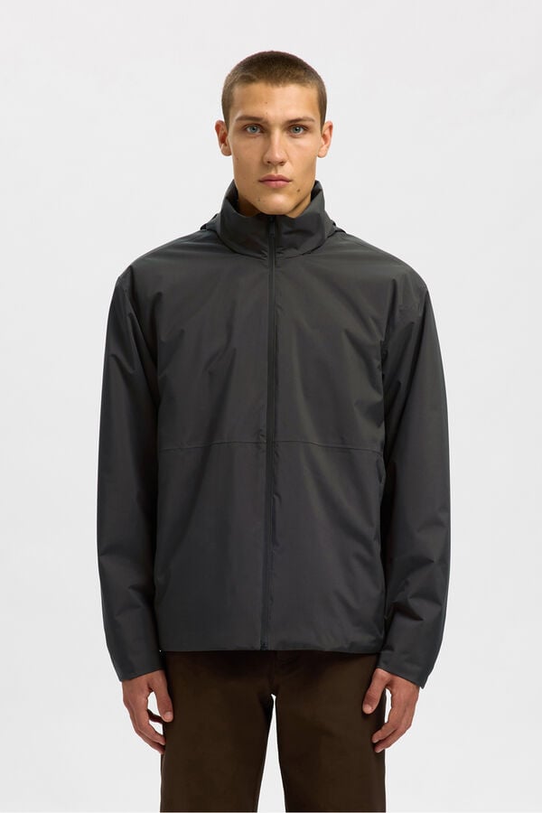 Selected Cazadora t&eacute;cnica resistente al agua Gris oscuro