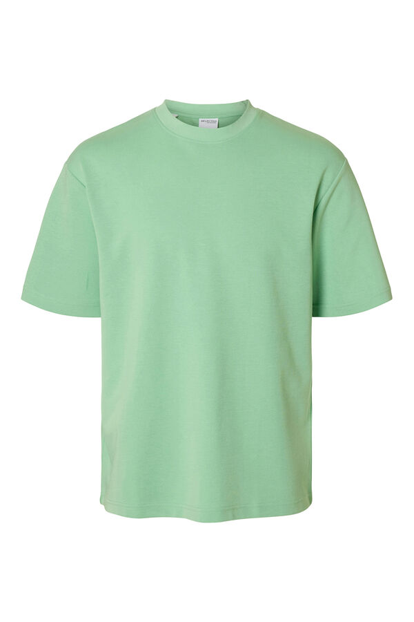 Selected Camiseta de manga curta com caimento solto Azul