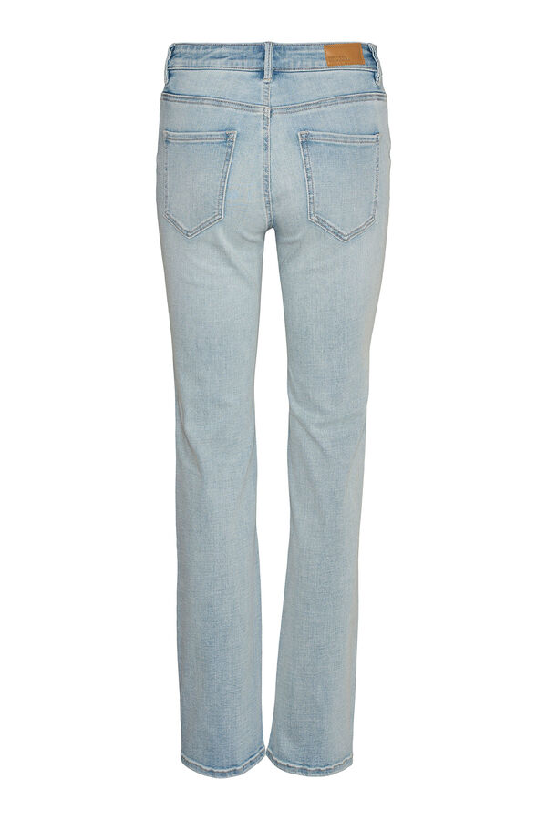 Vero Moda Jeans rectos tiro alto Azul