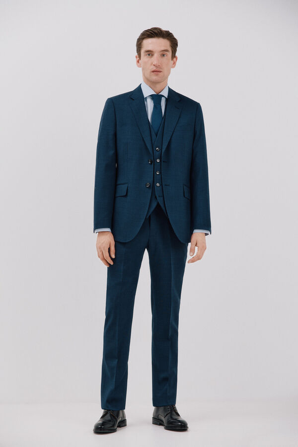 Cortefiel Americana azul slim fit Azul oscuro