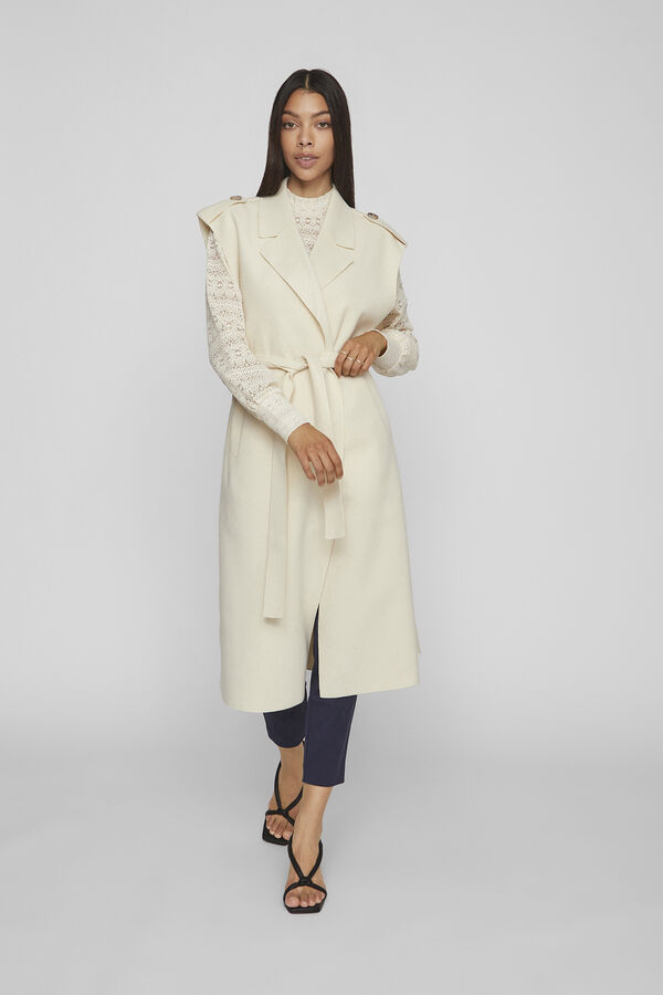 Vila Colete de malha Cinzento