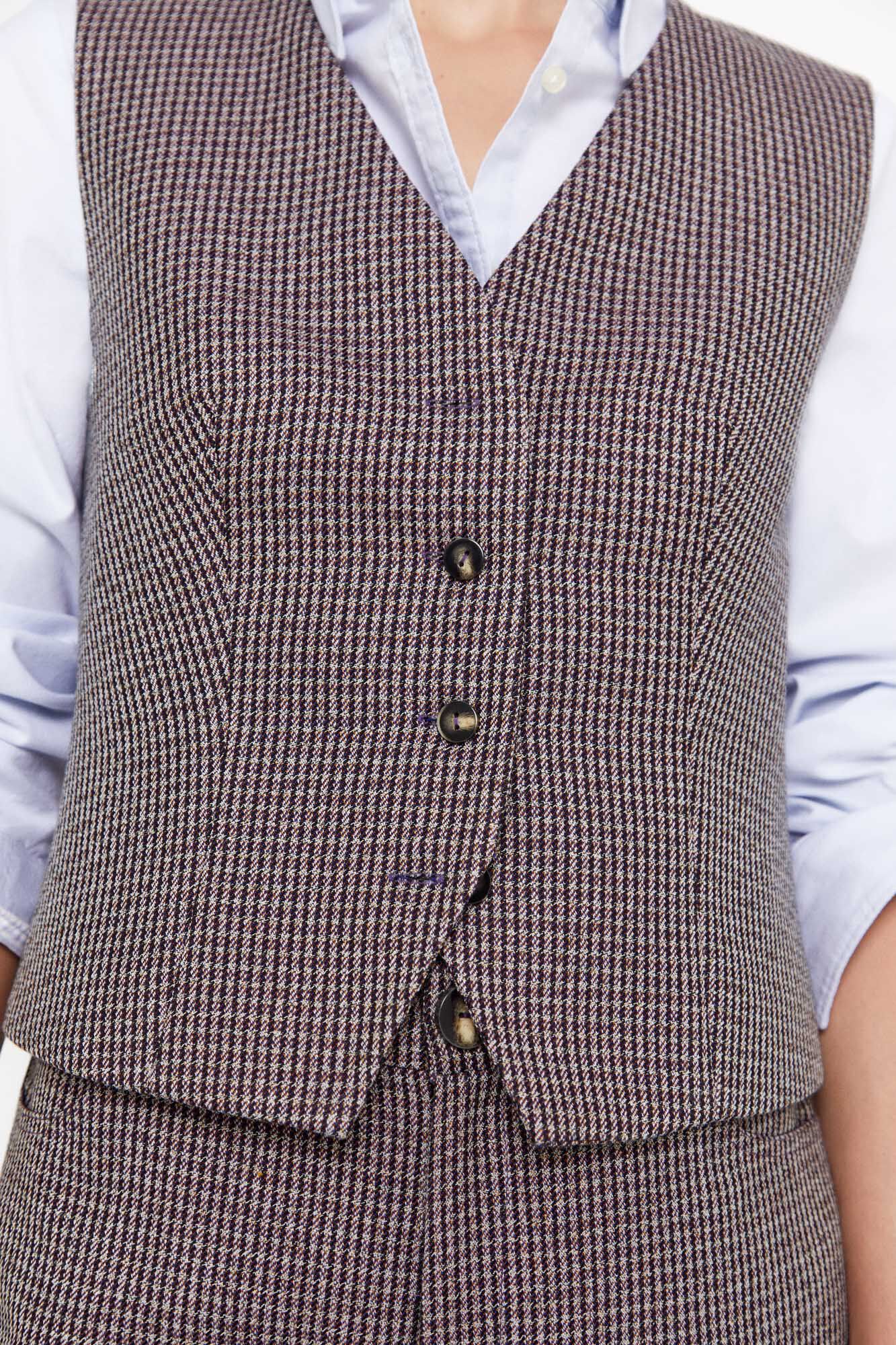 Cortefiel Colete aos quadrados