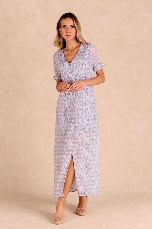 Pol&iacute;n Et Moi Vestido largo Denim Azul