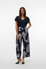 Vero Moda Pantal&oacute;n largo fluido Azul oscuro