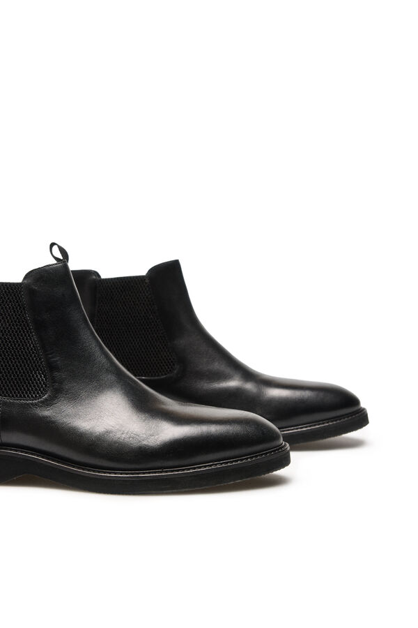OOTO Bota chelsea piel Negro