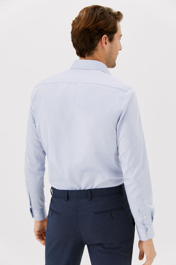 Cortefiel Camisa vestir tailored fit Azul