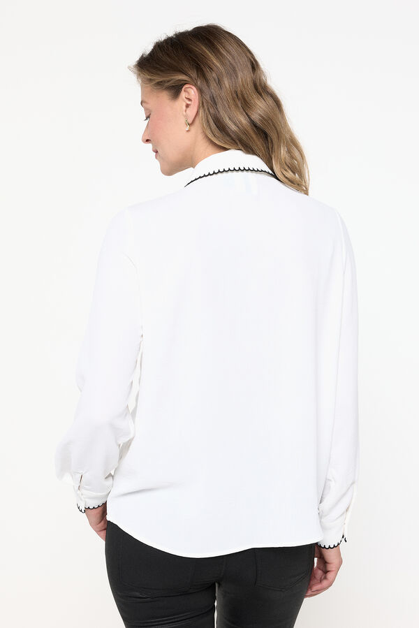 Vero Moda Camisa detalle bordado Blanco