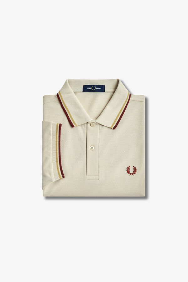 Fred Perry Polo con dos tonos Fred Perry Beige