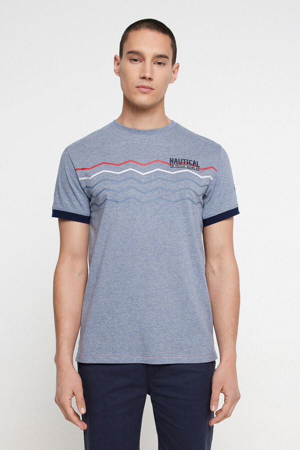 Privata Camiseta manga corta cuello redondo Azul