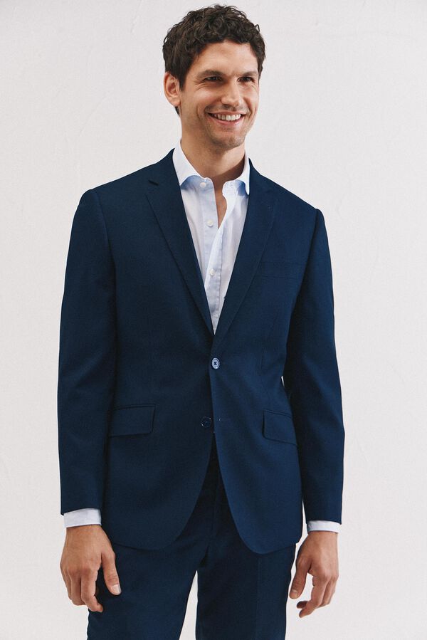 Cortefiel Americana ojo de perdiz azul serie XXI Azul oscuro