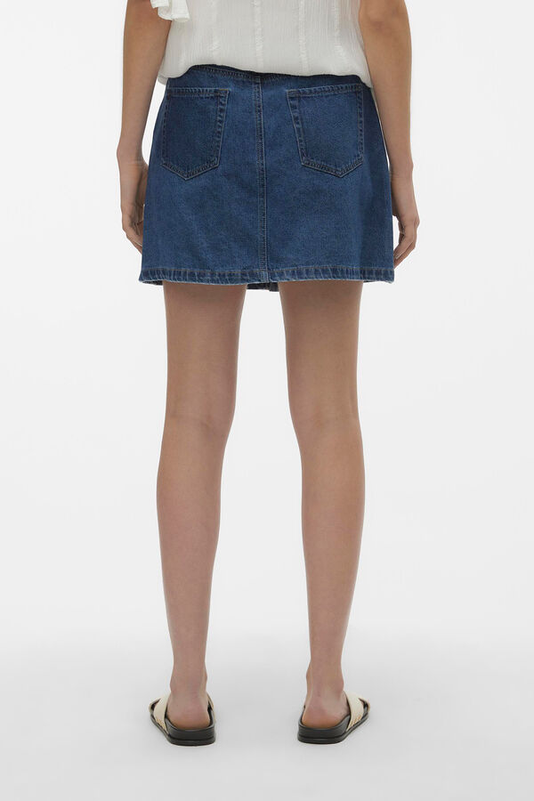 Vero Moda Falda corta vaquera Azul marino