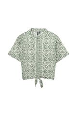 Vero Moda Top camisero con lazada Verde