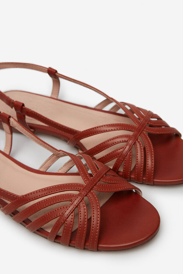 Cortefiel Sand&aacute;lia tiras Castanho