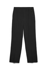 Vero Moda Cal&ccedil;a comprida com detalhe de bot&atilde;o Preto