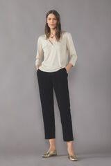 Cortefiel Pantal&oacute;n s&uacute;per flu&iacute;do Negro