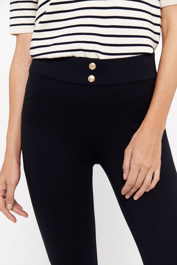 Cortefiel Legging push up. Negro