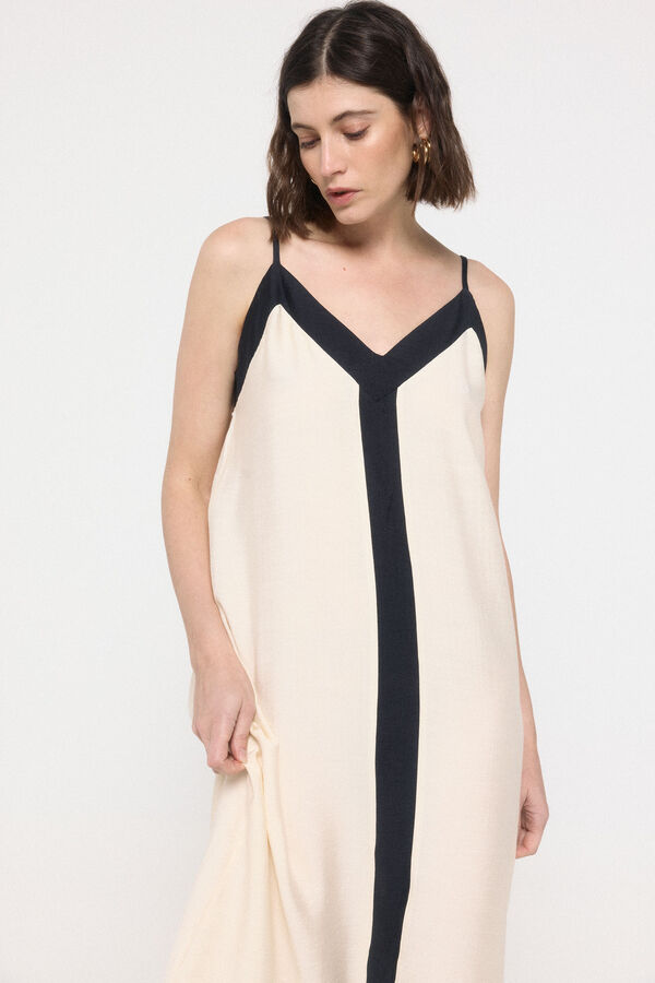 Vero Moda Vestido comprido flu&iacute;do Cinzento