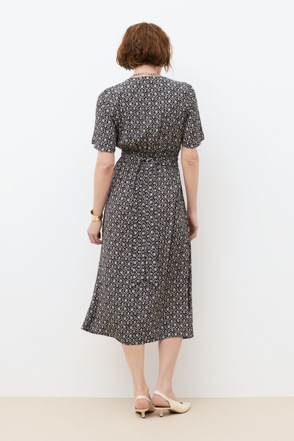 Caroll Vestido midi estampado Multicolor