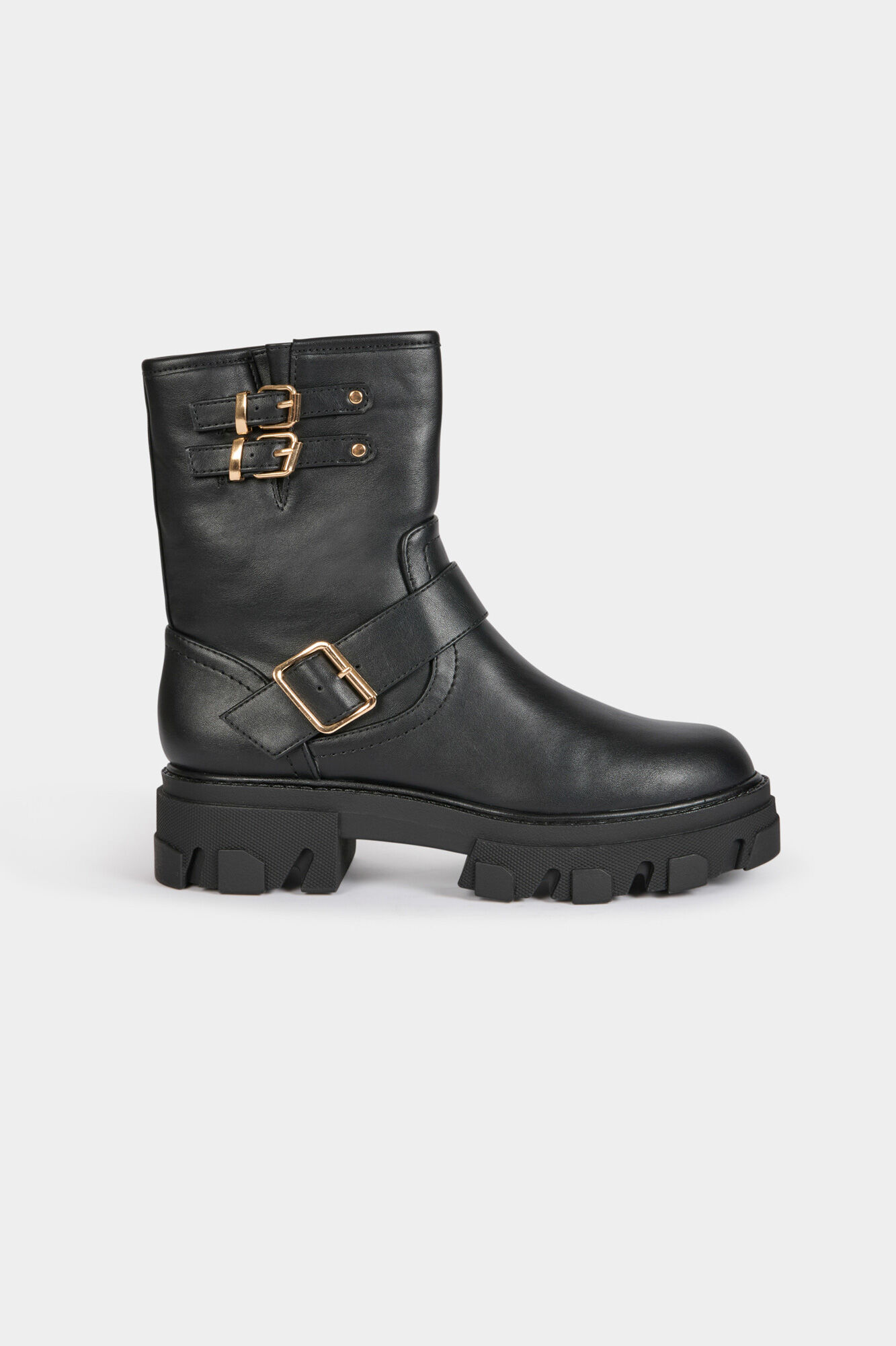 Morgan Botines biker con hebillas
