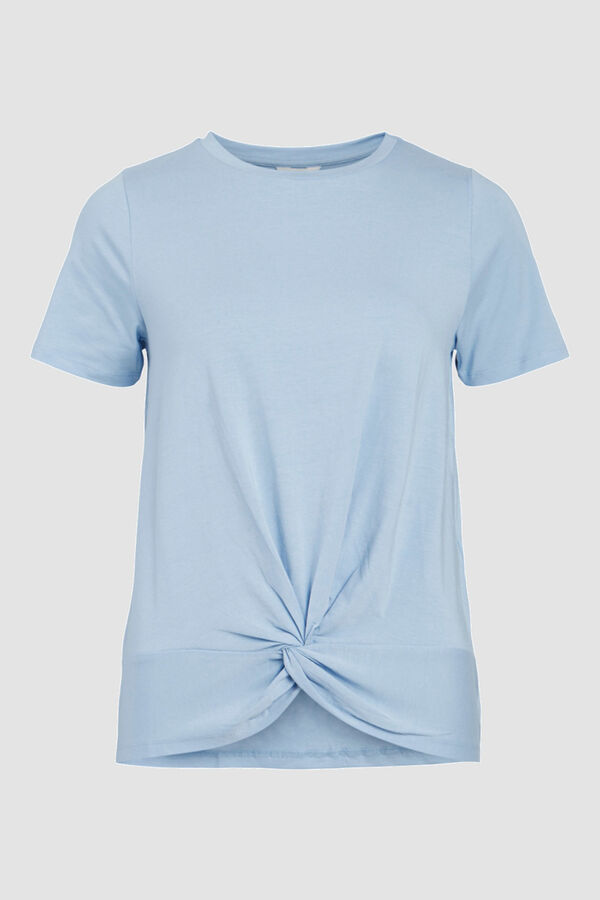 Cortefiel Camiseta manga corta nudo Azul