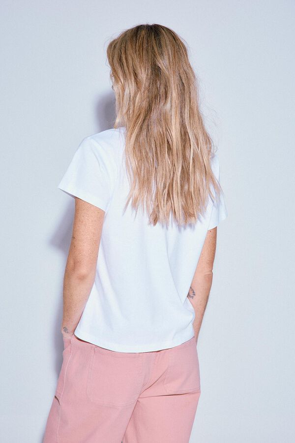 Slowlove Camiseta estampada Blanco