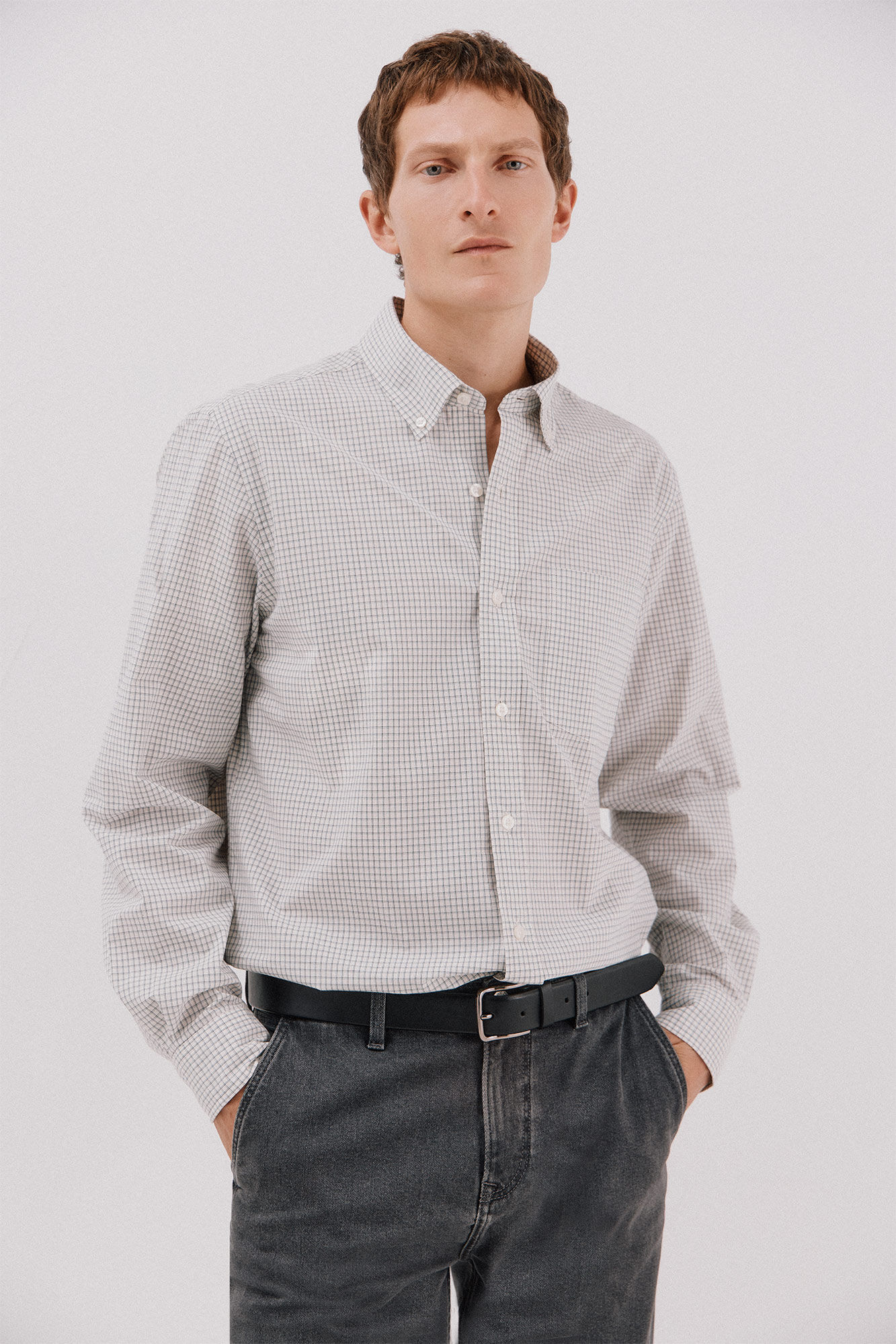 Cortefiel Camisa xadrez popelina
