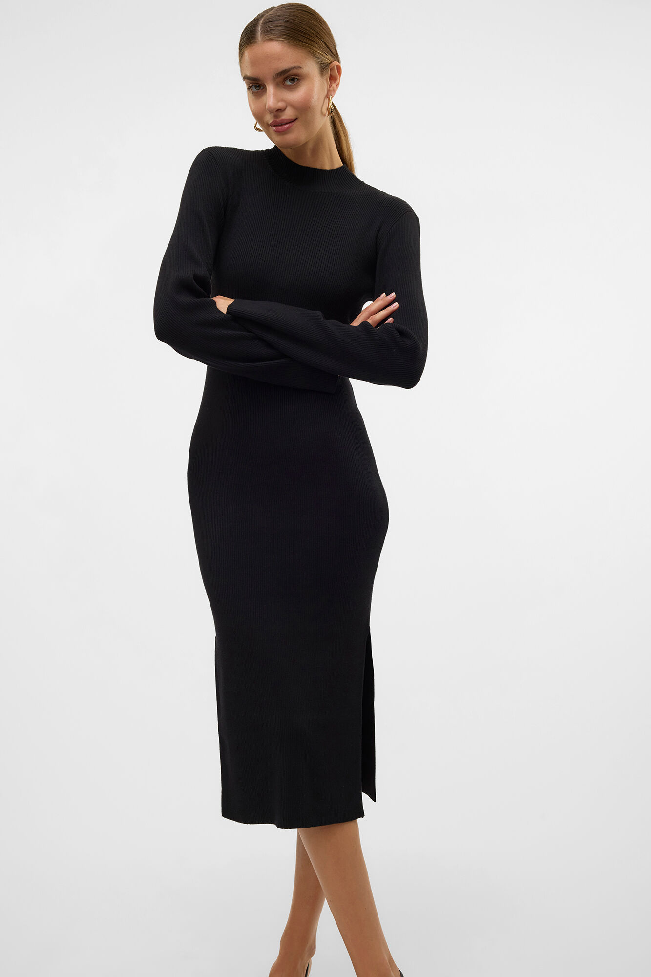 Vero Moda Vestido midi de punto