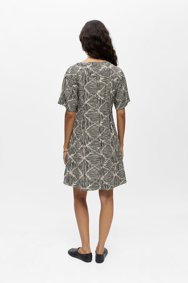 Object Vestido curto estampado Tostado