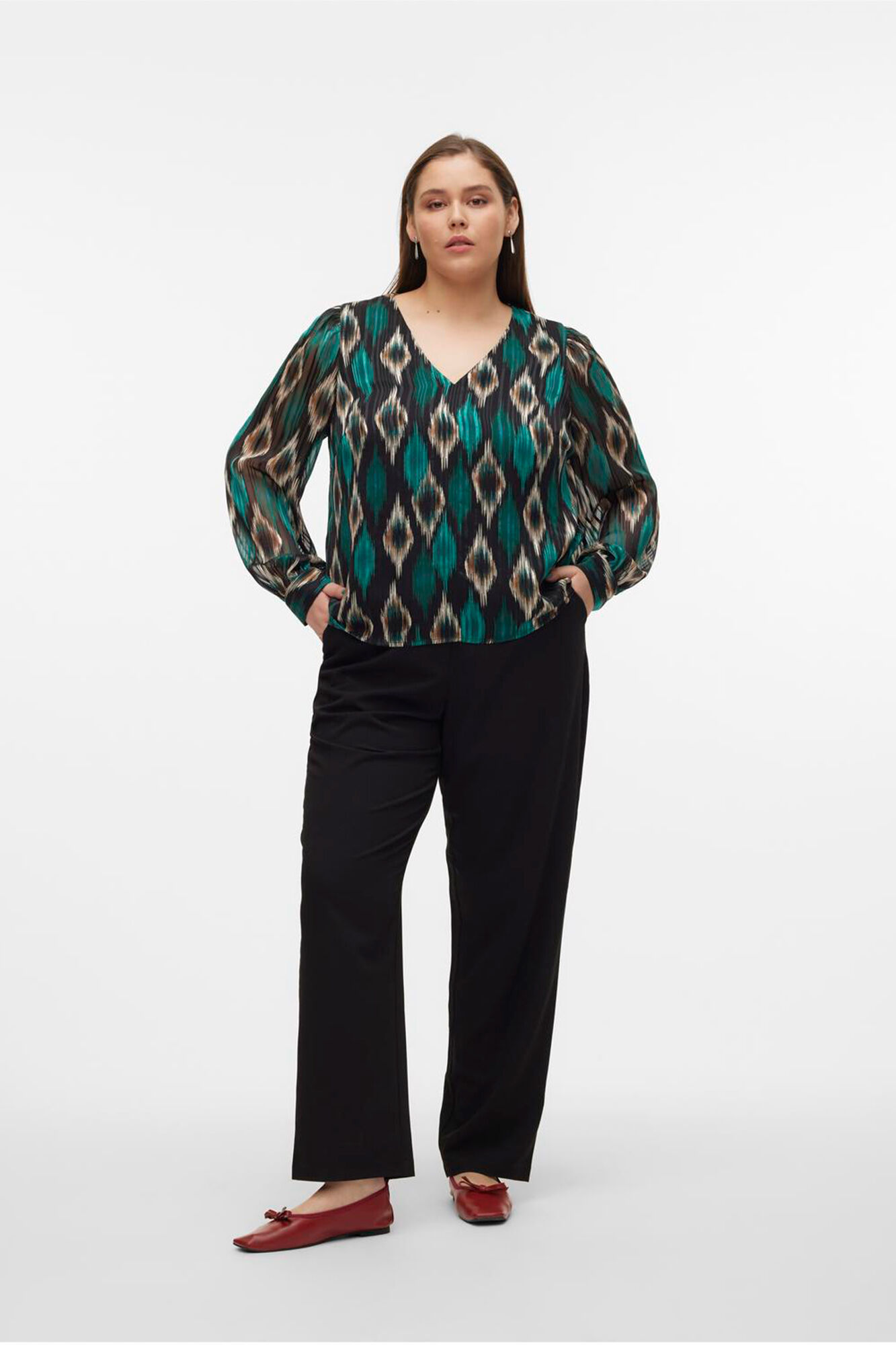 Vero Moda Curve Top de manga comprida tamanho grande