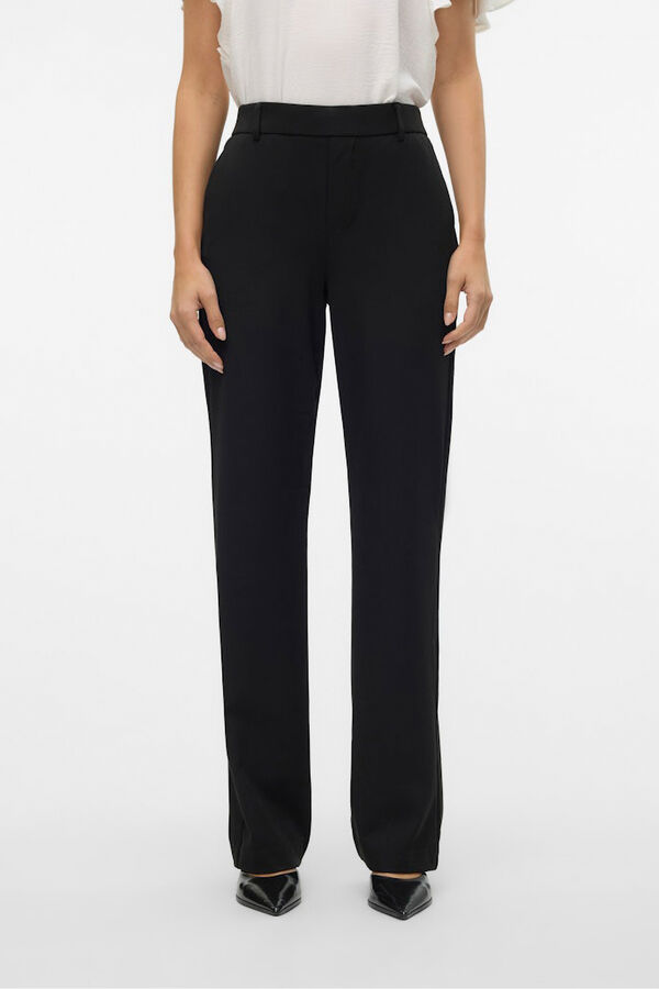 Vero Moda Cal&ccedil;as retas com c&oacute;s el&aacute;stico Preto