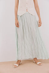 Cortefiel Saia midi texturizada Verde