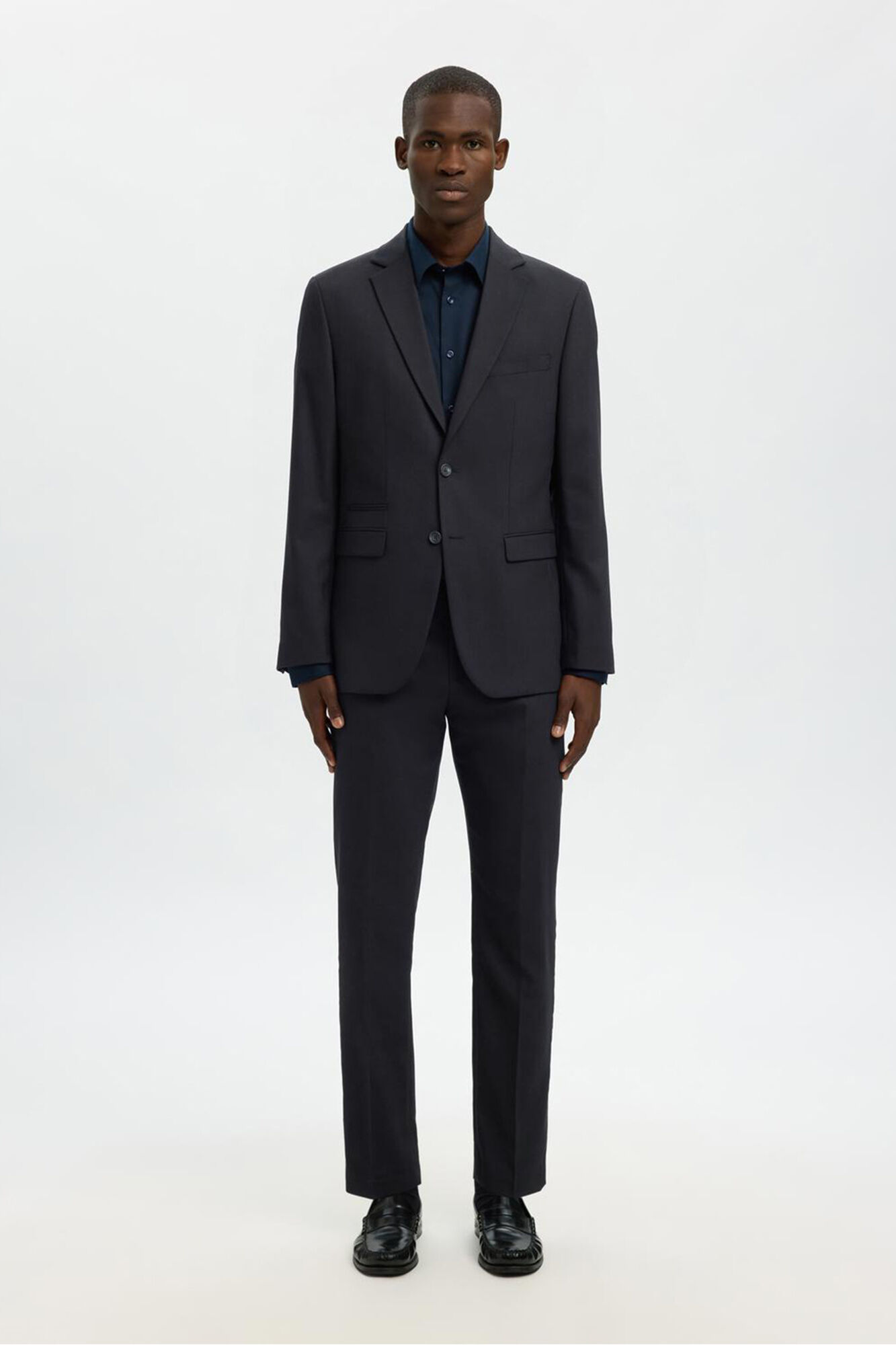 Selected Traje de dos piezas slim fit lana fr&iacute;a