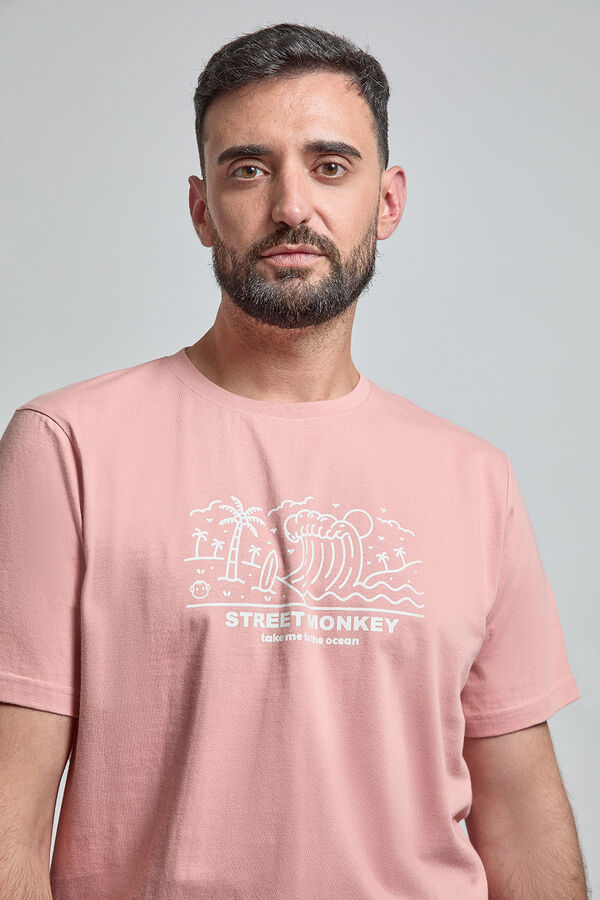 Street Monkey T-shirt manga curta Subiu