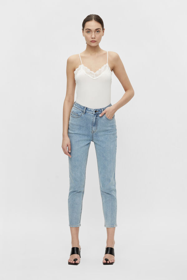 Object Camisola com renda Branco