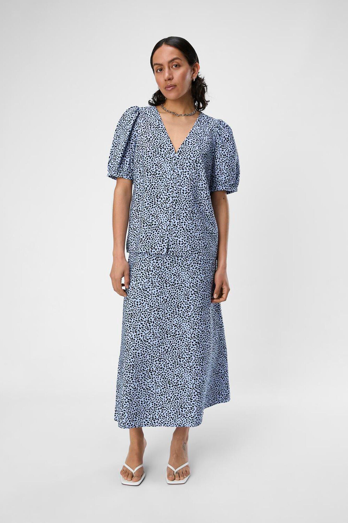 Object Blusa estampada manga abullonada