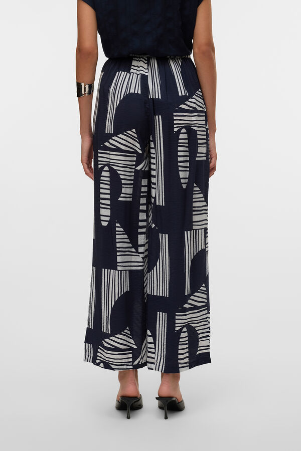 Vero Moda Pantal&oacute;n largo fluido Azul oscuro