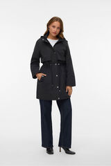 Vero Moda Parka con botones plateados Negro