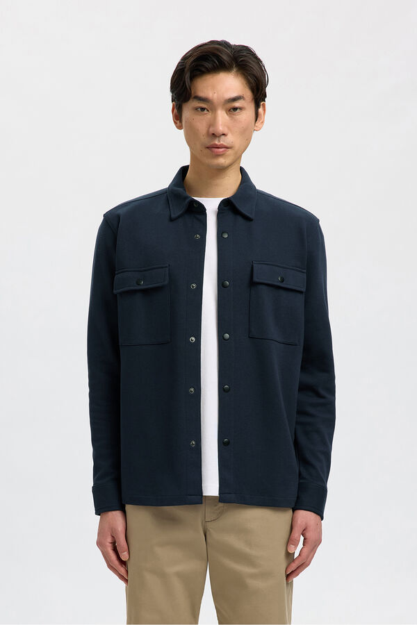 Selected Chaqueta entretiempo botones Azul marino